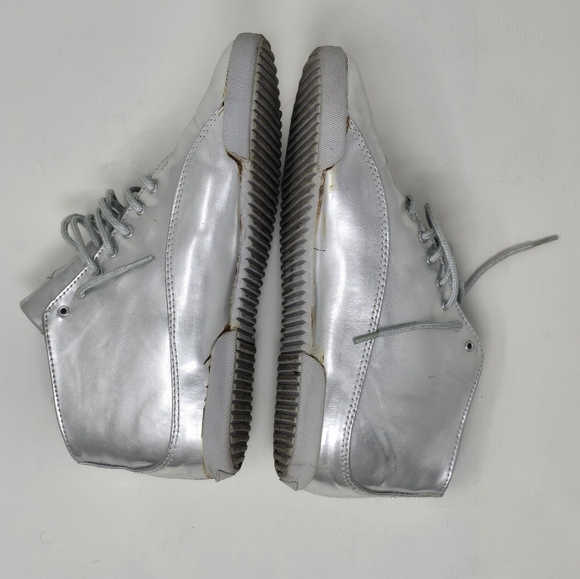 Vintage 1993 Silver Metallic LA Gear Sneakers 7 - Picture 3 of 11